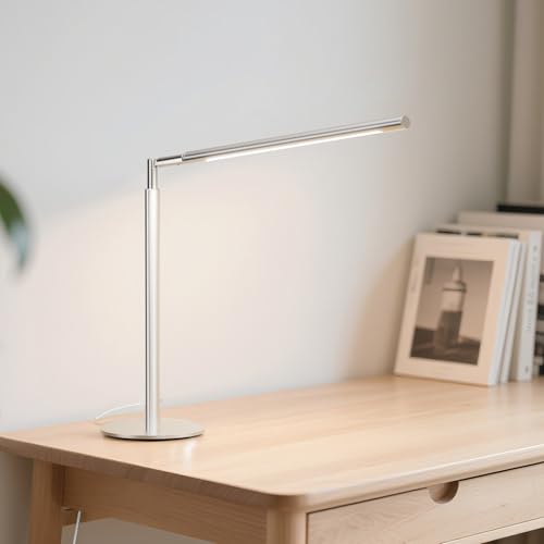 Silver LED Desk Lamp