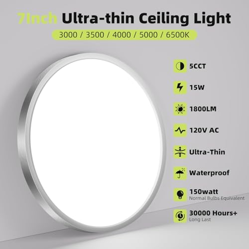 8PACK Flush Mount LED Ceiling Light Fixture