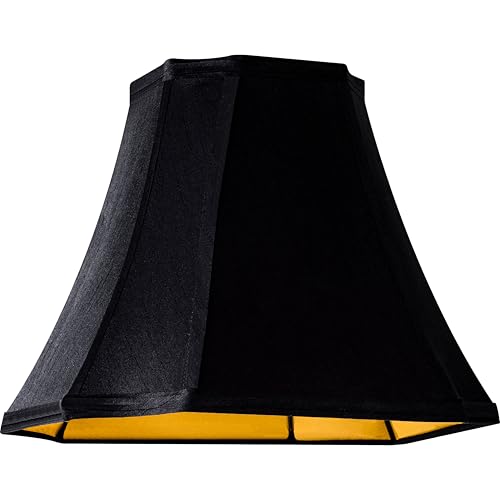 GO&S0 13.2" Medium Bell Lamp Shade Black