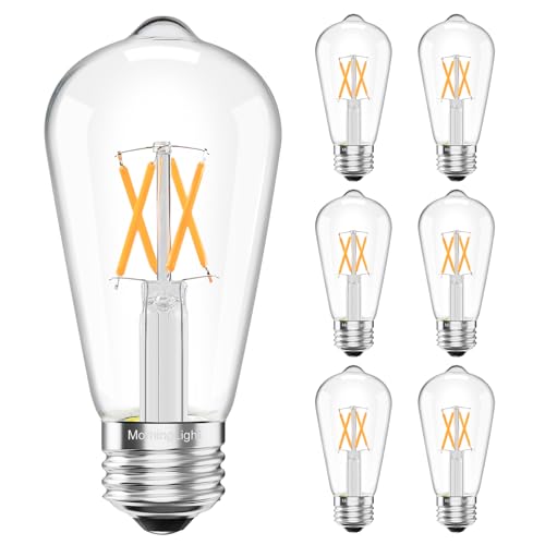 6 Pack Vintage LED Edison Bulbs (6 Count)