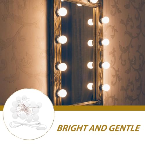 12Pcs Led Makeup Mirror Bulbs USB Vanity Lights Brightness Adjustable Soft White Light for Bathroom Dressing Table