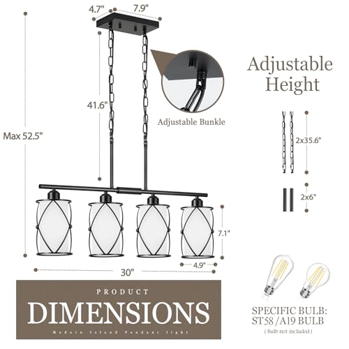 4 Light Kitchen Island Lighting