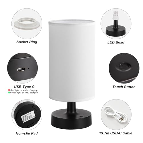 Cordless Table Lamp Rechargeable Small
