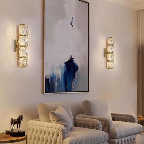 Gold Crystal Wall Sconce