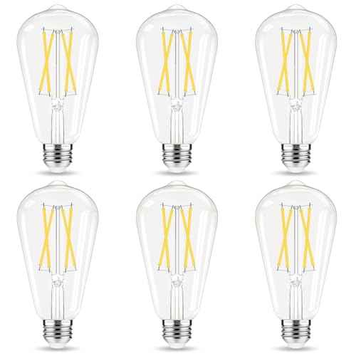 Dimmable LED Edison Bulb (6 Count)