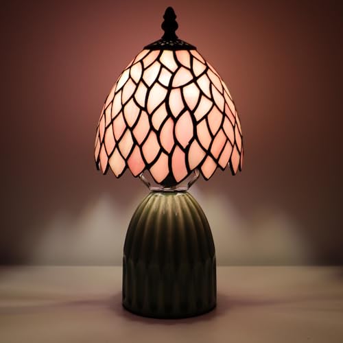 Tiffany Stained Glass Mushroom Table Lamp 12.5 Inch