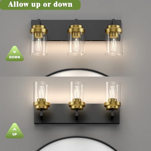 Bathroom Lighting Fixtures (3 Count)