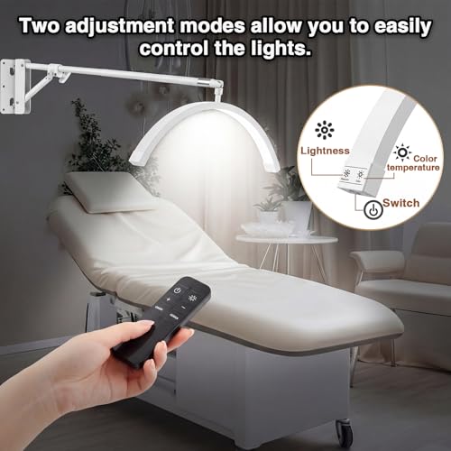 Wall Mount Lash Lamp Half Moon Shaped LED Lash Nail Light Cool