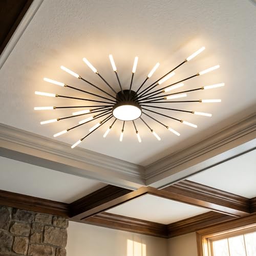 41.3 Inch Modern LED Flush Mount Ceiling Light