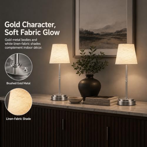 Cordless Table Lamps 2 Pack (2 Count)