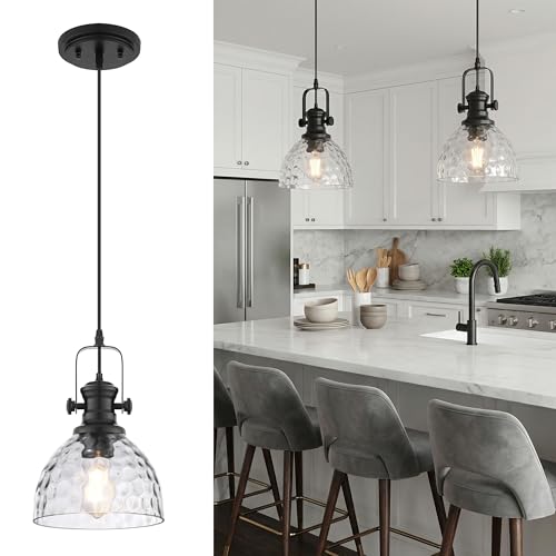 7.5" Black Pendant Lights Kitchen Island