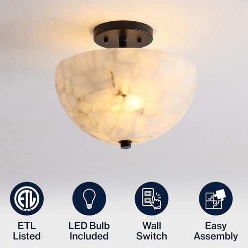 Celine 2 Light Semi Flush Mount 11.88"