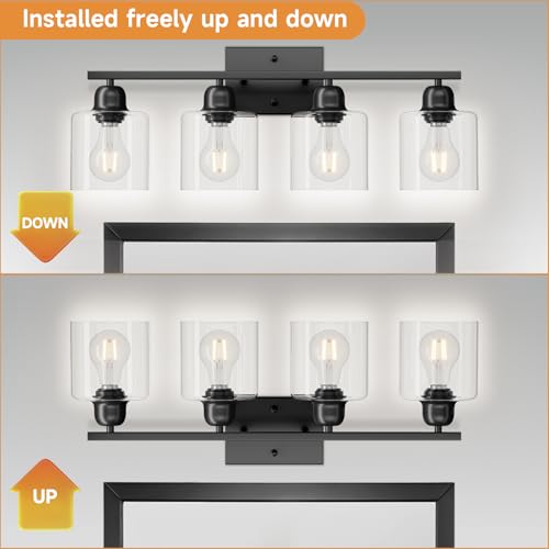 Modern 4 Light Bathroom Light Fixtures