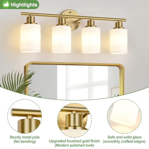 4 Light Bathroom Light Fixtures