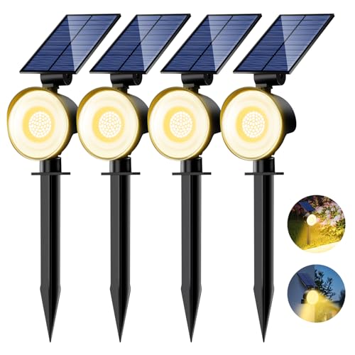 Solar Spot Lights Outdoor Waterproof (4 Count)