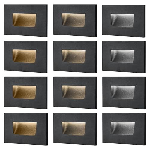 12 Pack Step Lights Outdoor Stair Light 12V LED (12 Count)