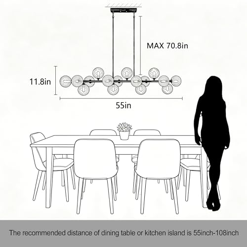 16 Light Linear Chandelier (16 Count)