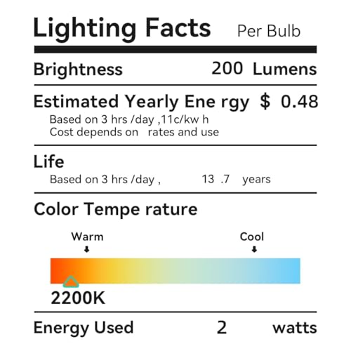 Large Edison Bulbs E26 LED (2 Count)
