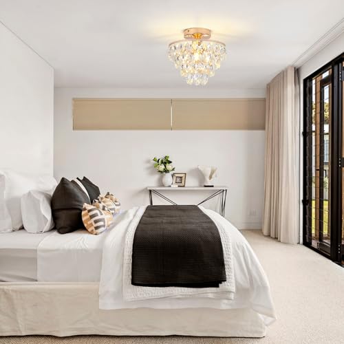 Gold Crystal Chandelier Small