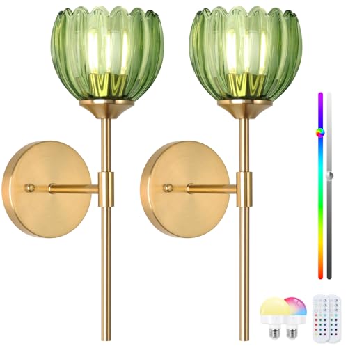 Vintage Battery Operated Wall Sconce Set of Two (2 Count)
