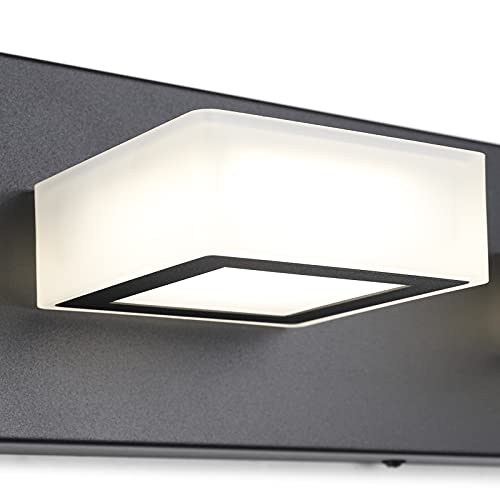Black Bathroom Vanity Lights 3 Lights Acrylic Modern LED Black Vanity Lights for Bathroom