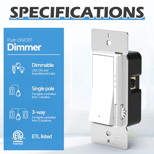 10 Pack TRIAC LED Dimmer Switch (10 Count)