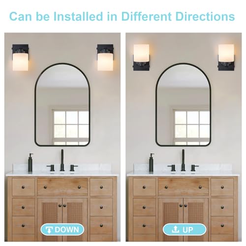 Modern Bathroom Light Fixtures Over Mirror