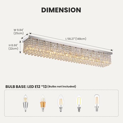 Rectangular Chandelier (13 Count)