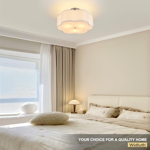 18" Chrome Semi Flush Mount Ceiling Light