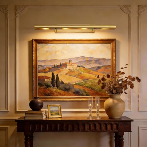 24 inch Hardwired Picture Light Brass Picture for Wall