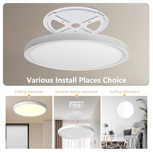 6PK 15.8 Inch Led Ceiling Light Flush Mount (6 Count)