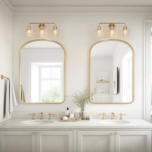 Gold Bathroom Light Fixtures