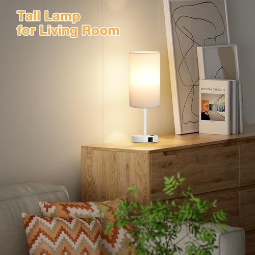 17.4" Bedside Lamp for Bedroom