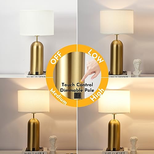 Gold Lamps Set of 2 Touch Control 3 (2 Count)
