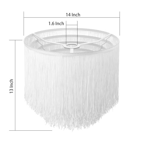 5 Tier Cake Drum Tassel Lamp shade Replacement for Table Lamps