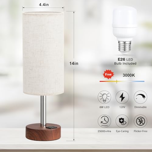 Bedside Table Lamp for Bedroom