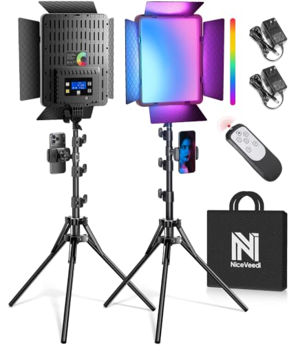 2 Pack RGB Photography Lighting with 20 Effects (2 Count)