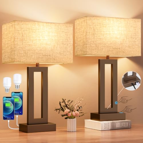 Bedroom Lamps for Night Stands (2 Count)