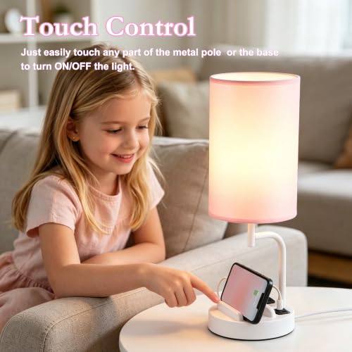 Touch Control USB Table Lamp with USB C