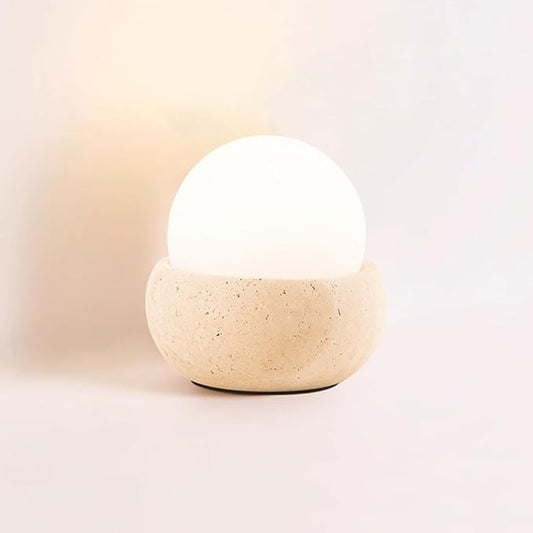 Wabi Sabi Style Sleep Bedroom Desk Light Rechargeable Remote Control Travertine Desk Lamp Study Office Dormitory Table Lamp Coffee Shop Restaurant Decorative Night Light Lighting Fixture
