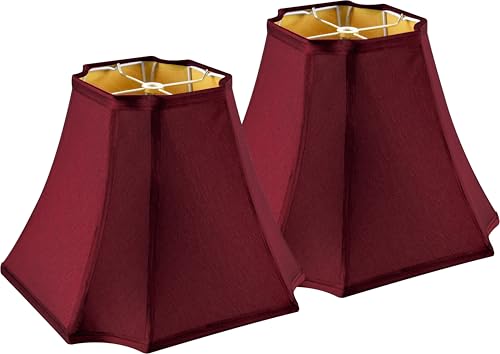 Medium Burgundy Lampshades Set of 2 (2 Count)