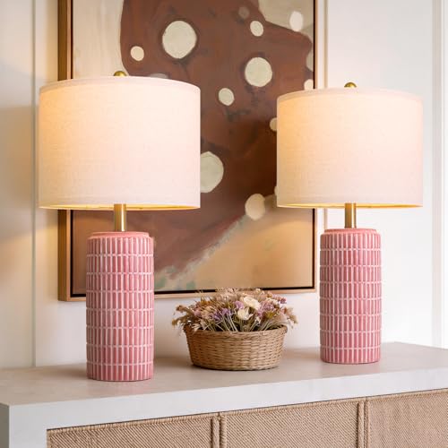 23" Ceramic Table Lamps for Living Room (2 Count)
