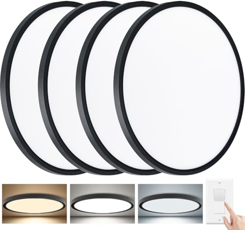 3520LM Dimmable LED Flush Mount Ceiling Light (4 Count)