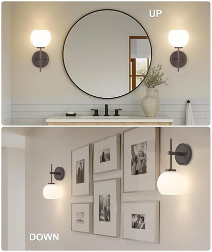 Oil Rubbed Bronze Wireless Rechargeable Wall Sconces Set of 2 (2 Count)
