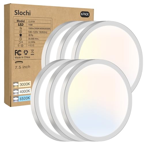 6Pack Flush Mount Ceiling Light (6 Count)