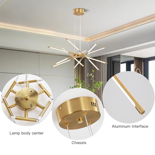 Modern Gold Chandelier