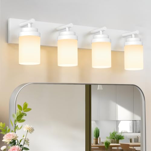 Bathroom Light Fixture White