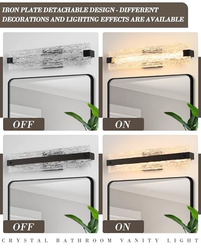 Modern LED Bathroom Vanity Light Fixture Over Mirror