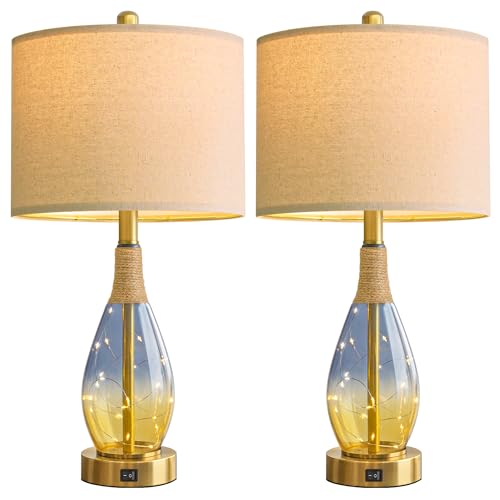 23" Table Lamps for Living Room Set of 2