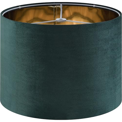 Green Velvet Drum Lamp Shade